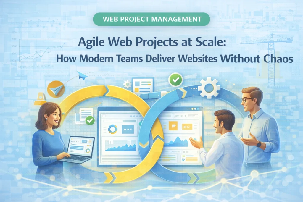 Agile Web Projects At Scale How Modern Teams Deliver Websites Without Chaos 1024x683