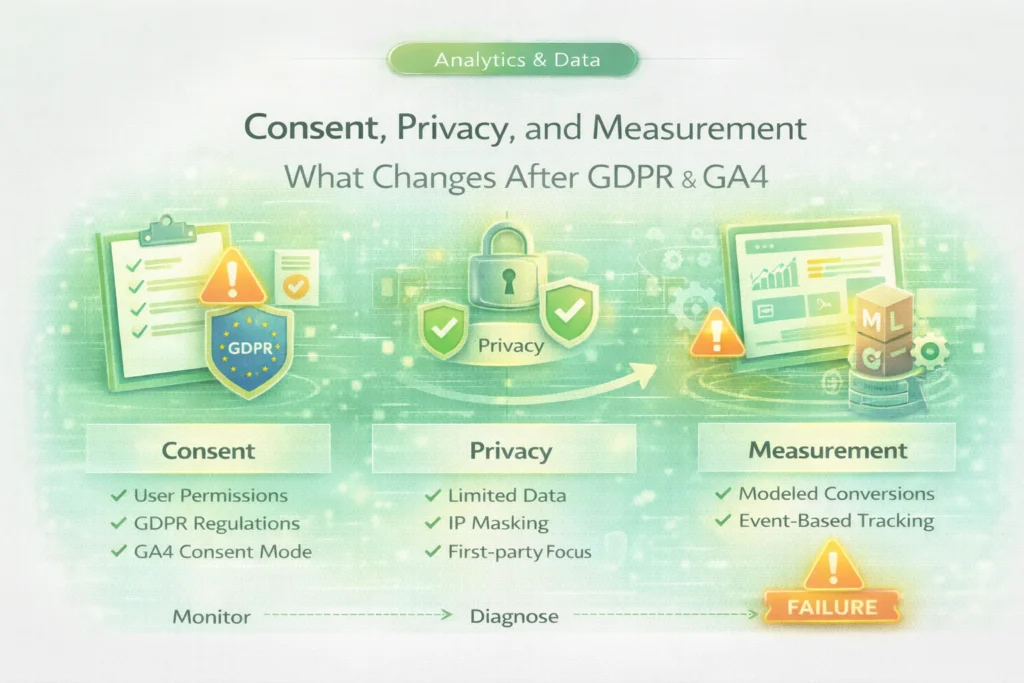Consent Privacy And Measurement What Changes After GDPR GA4 1024x683