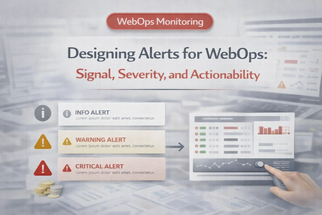 Designing Alerts For WebOps Signal Severity And Actionability 1024x683