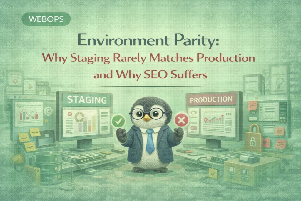 Environment Parity Why Staging Rarely Matches Production And Why SEO Suffers 1024x683