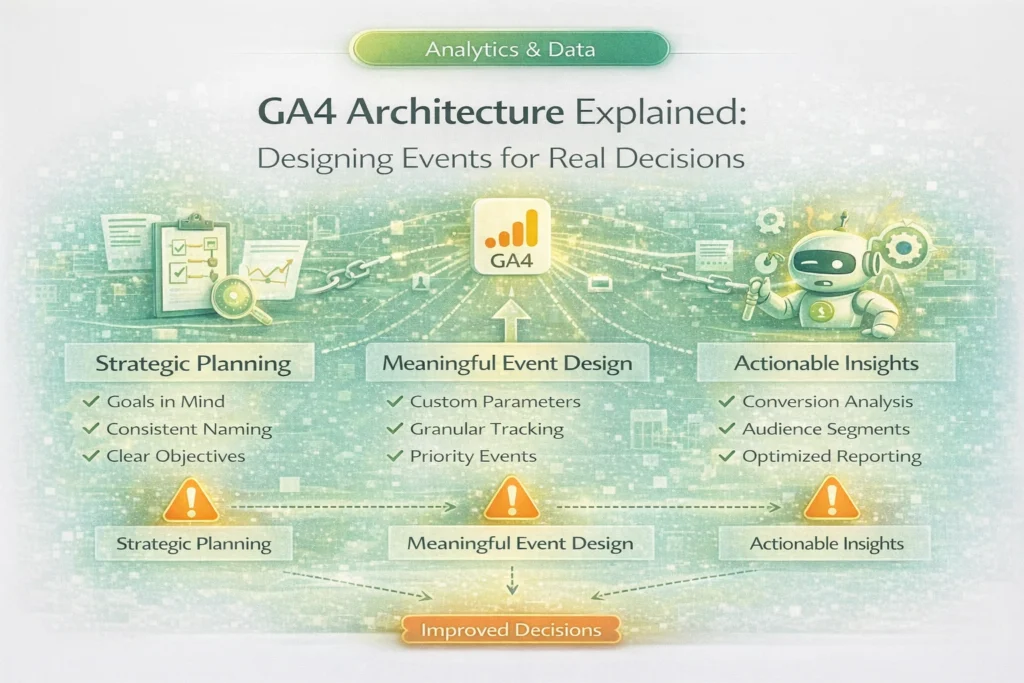 GA4 Architecture Explained Designing Events For Real Decisions 1024x683
