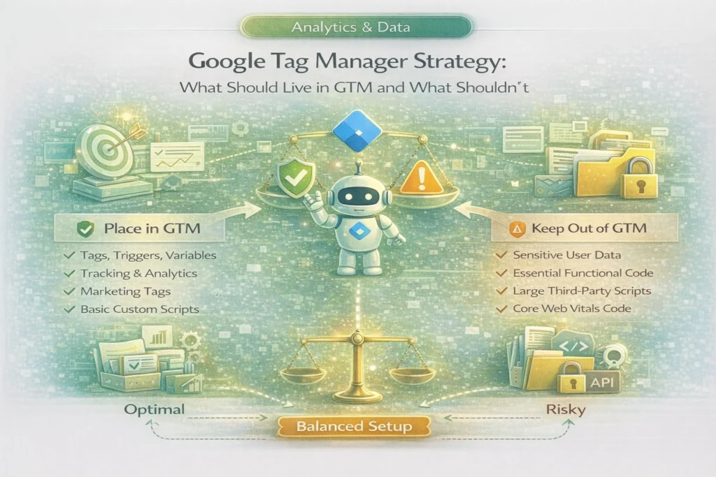 Google Tag Manager Strategy What Should Live In GTM And What Shouldnt 1024x683