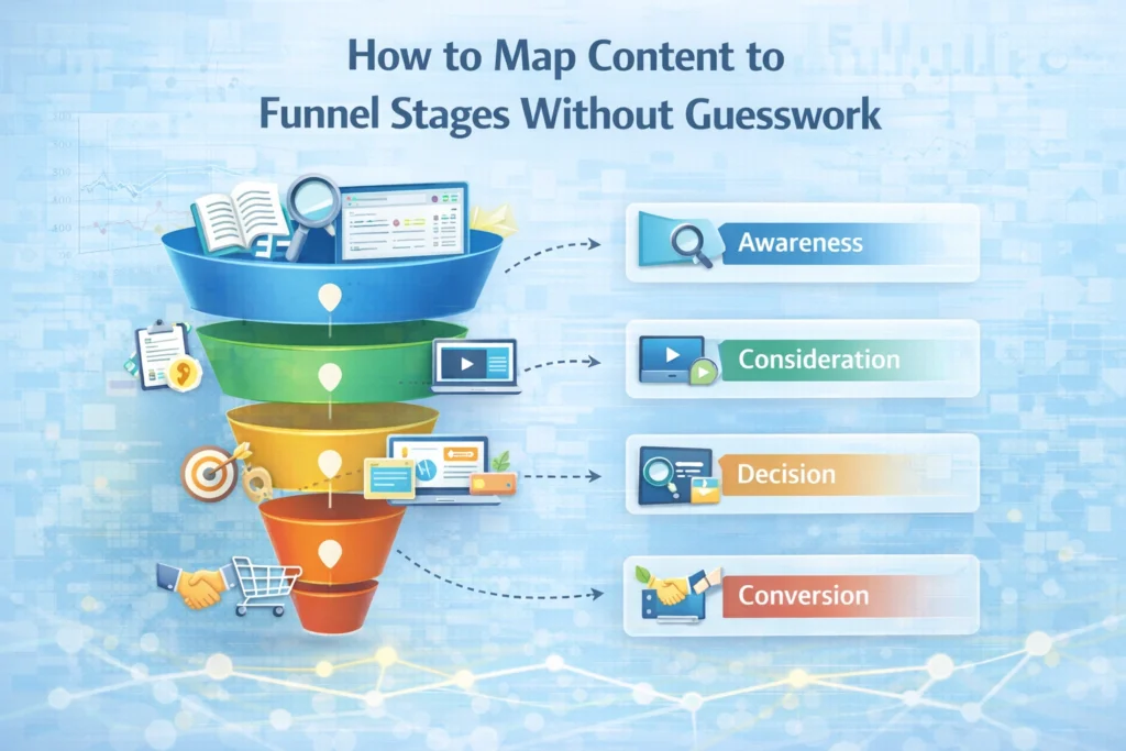 How To Map Content To Funnel Stages Without Guesswork 1024x683