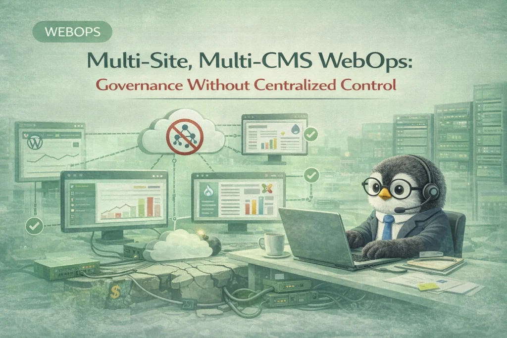 Multi-Site, Multi-CMS WebOps: Governance Without Centralized Control Multi Site Multi CMS WebOps Governance Without Centralized Control 1024x683