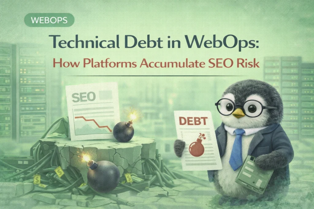 Technical Debt In WebOps How Platforms Accumulate SEO Risk 1024x683