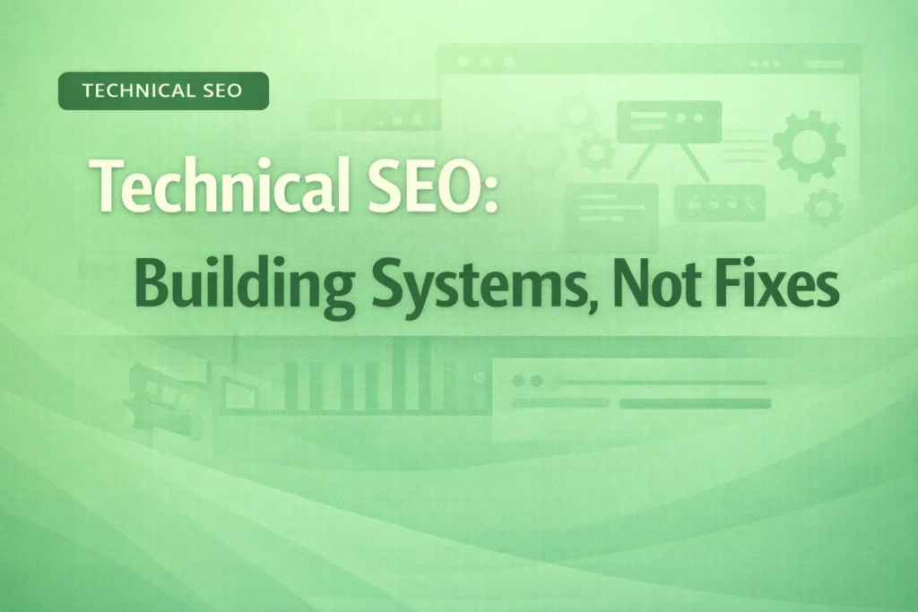 Technical SEO Building Systems Not Fixes 1024x683