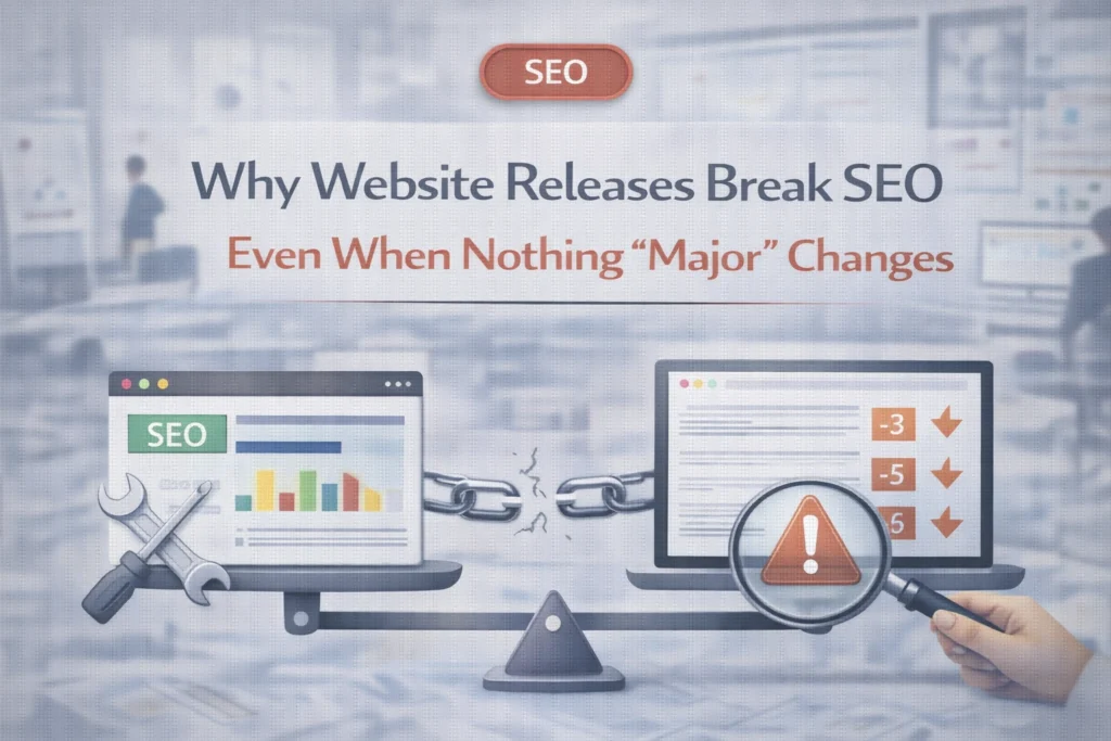 Why Website Releases Break SEO Even When Nothing Major Changes 1024x683